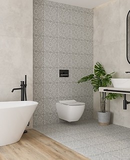 Projekt łazienki w stylu modern classic